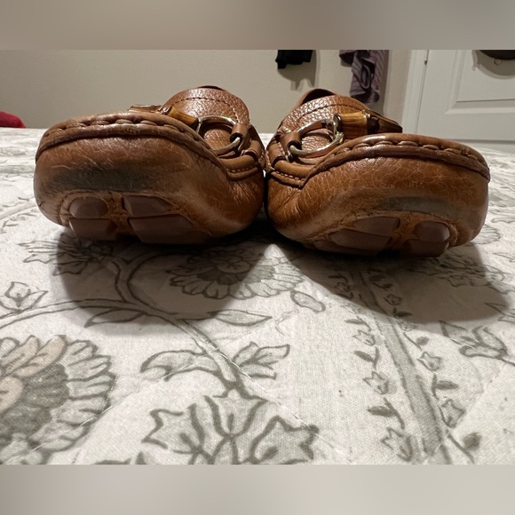 VINTAGE GUCCI LEATHER DRIVING BAMBOO HORSEBIT LOAFER TAN SIZE 36.5 EU / 6.5 US - Picture 6 of 12
